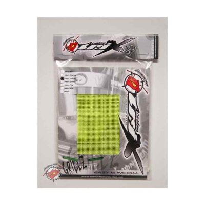 Grillz ventilatierooster voor kart- en autosporthelm kleur neon geel