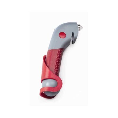 Sparco veiligheidshamer voor autoruit grijs rood met bolbevestiging