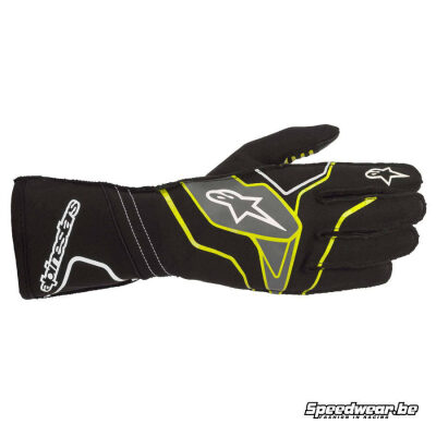 Alpinestars handschoen voor kart Tech 1 KX v2 -Â Zwart Fluo geel Anthraciet