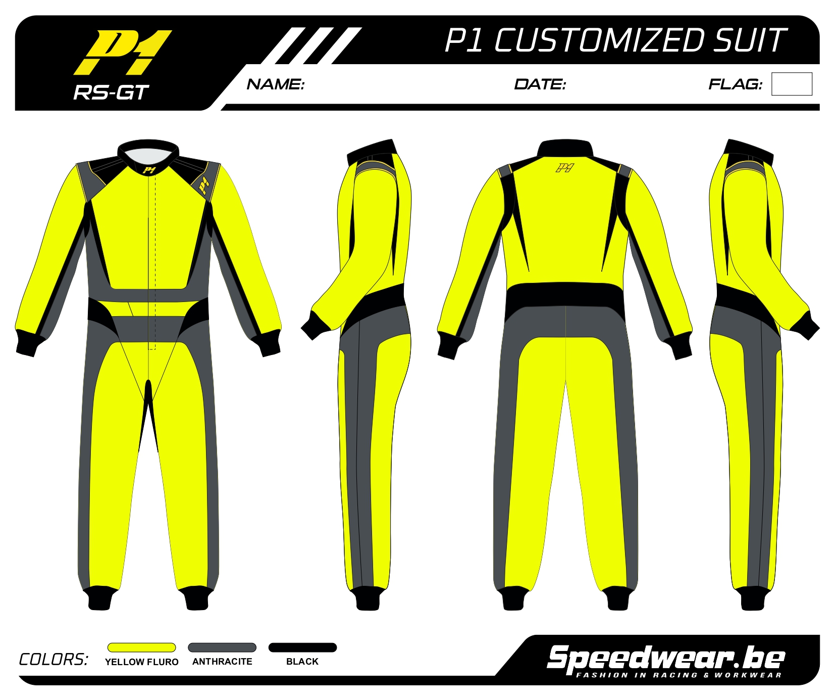 P1 FIA Race overall - Volledig op maat PATROON 7
