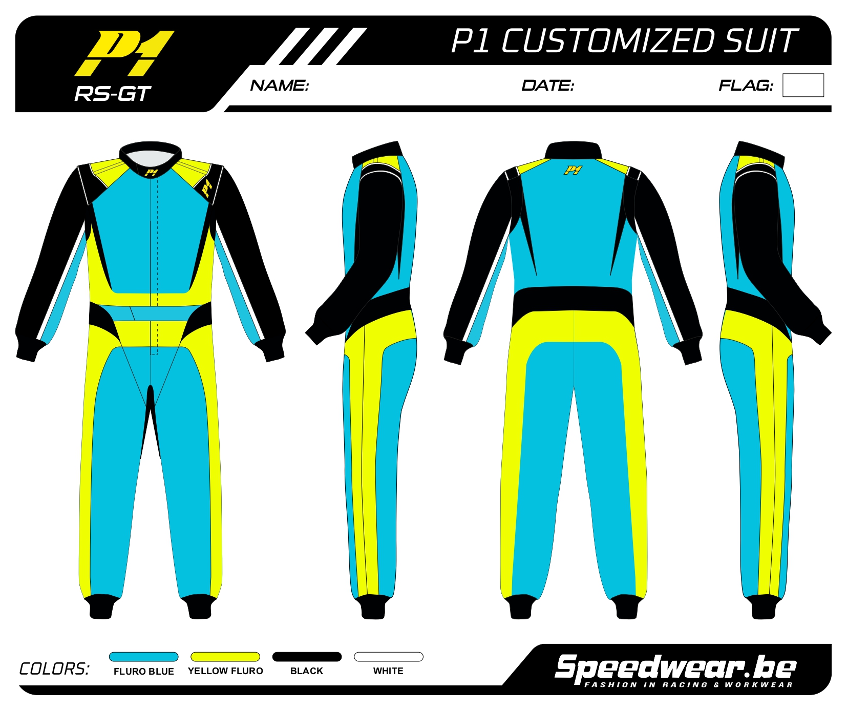 P1 FIA Race overall - Volledig op maat PATROON 7