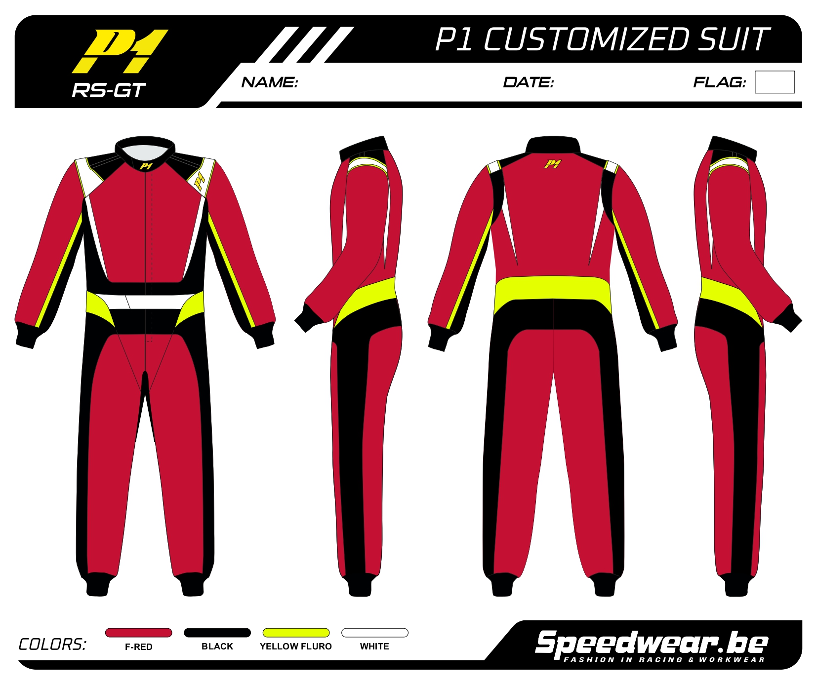 P1 FIA Race overall - Volledig op maat PATROON 7