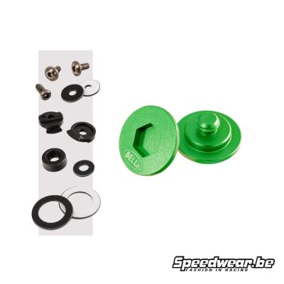 Bell Helmet Pivot &amp; Screw Kit SV GROEN