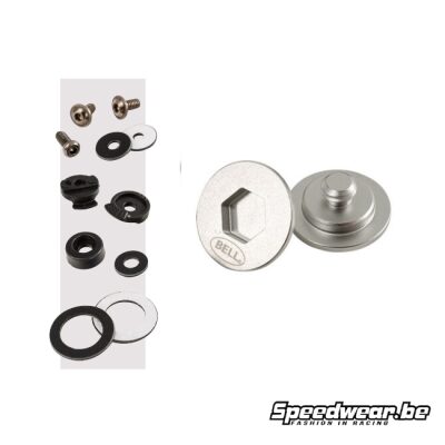 Bell Helmet Pivot &amp; Screw Kit SV ZILVER