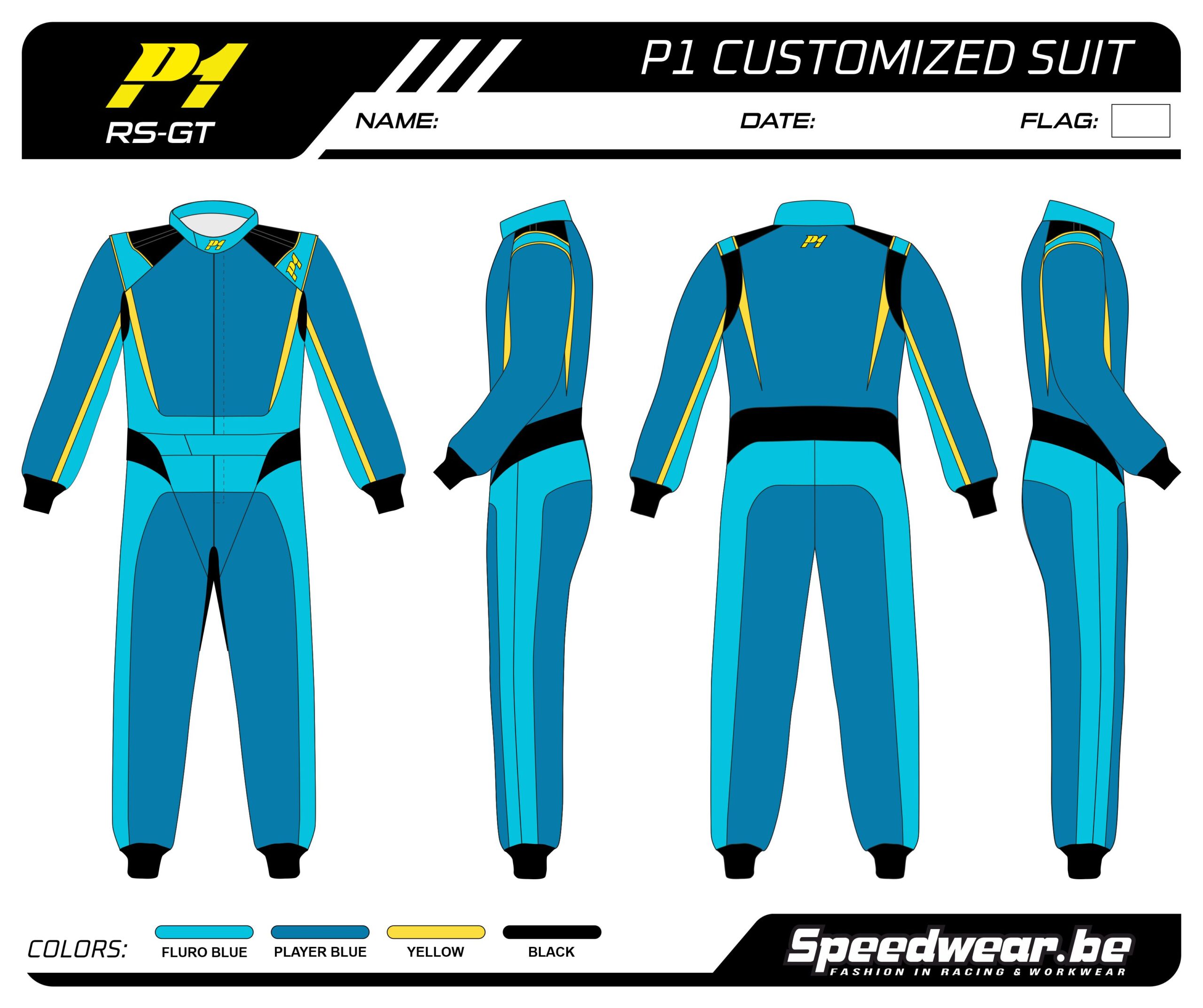 P1 FIA Race overall - Volledig op maat PATROON 7