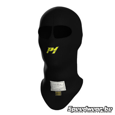 P1 Advanced Racewear X-Flow Helmmuts â FIA-gekeurd â Black â Eyehole