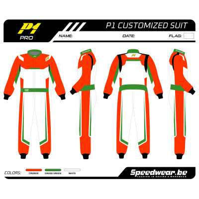 Racepak autosport van P1 â Volledig op maat PATROON 11