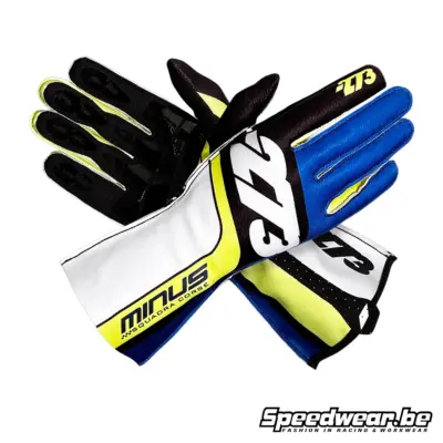 Minus 273 Karting Handschoen GPR EVO Blauw Zwart Wit Fluo Geel